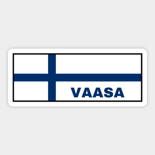 Vaasa City in Finnish Flag Sticker